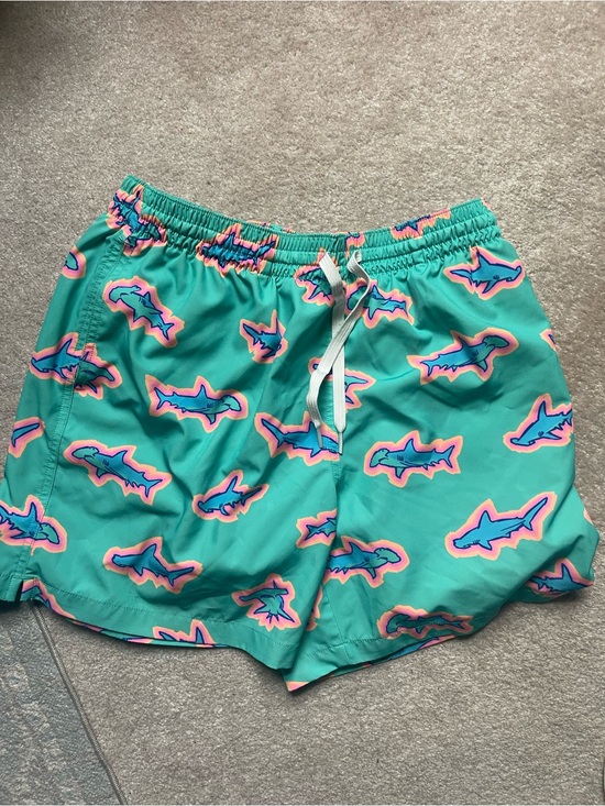 chubbies Other - chubbies Teal Swim Trunks with Neon Wave Print